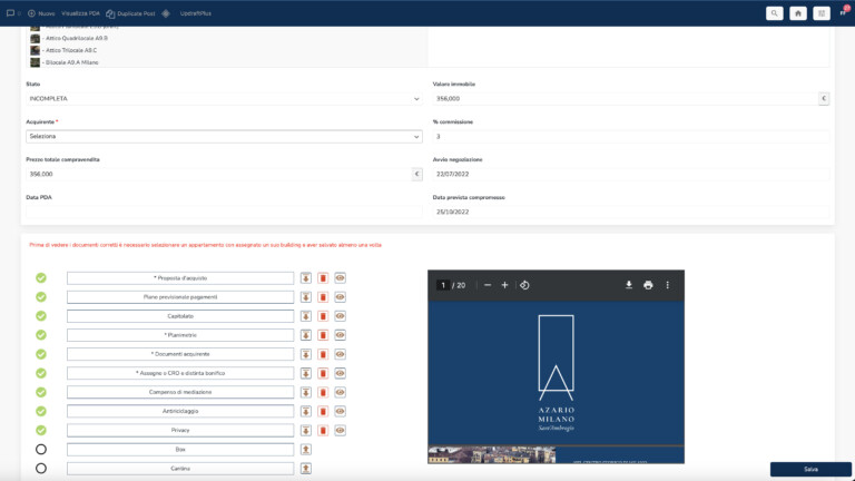 Azario milano sito web sinapps immobiliare