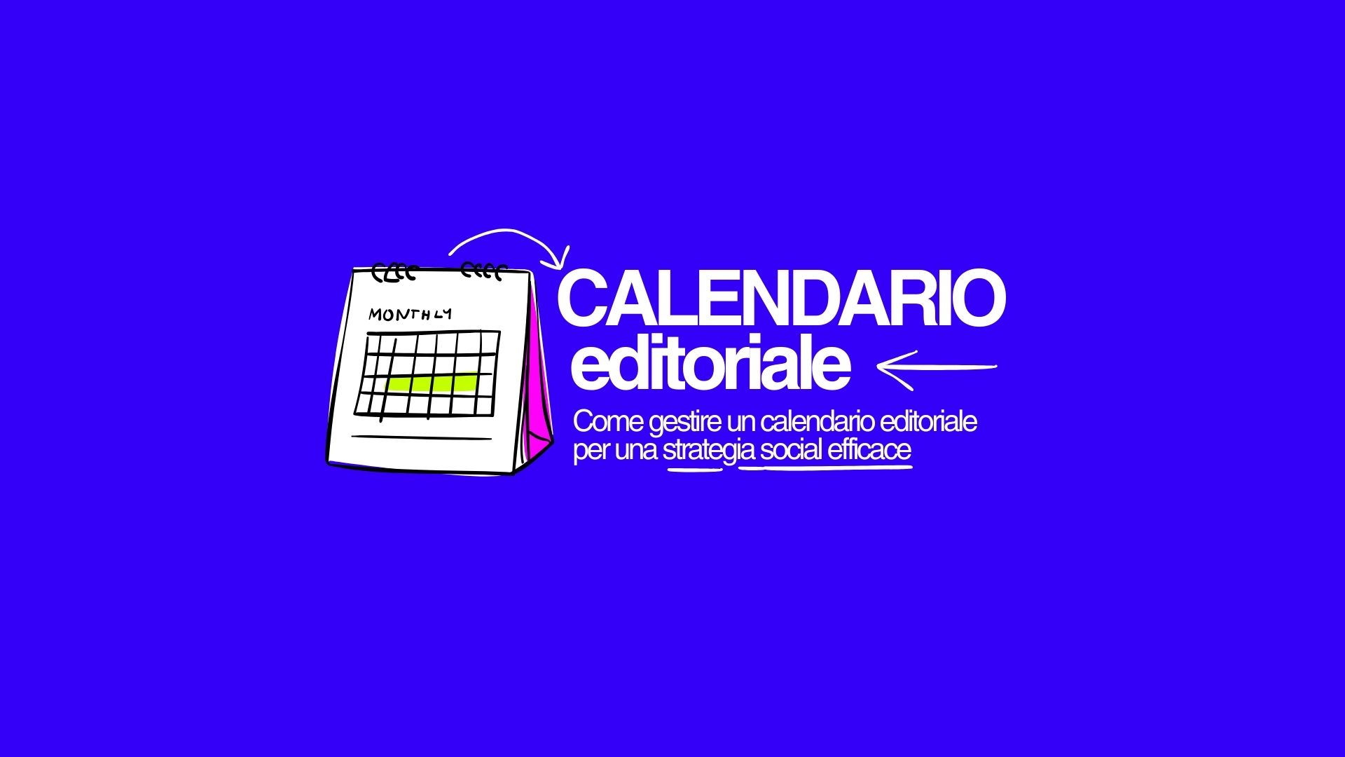 calendario editoriale